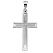 Picture of 14K White Gold Cross Pendant