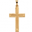 14K Yellow Gold Cross Pendant