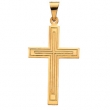 14K Yellow Gold Cross Pendant