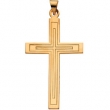 14K Yellow Gold Cross Pendant