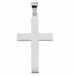 14K White Gold Cross Pendant