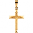 14K Yellow Gold Fancy Cross Pendant
