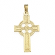 14K Yellow Gold Celtic Cross Pendant