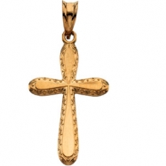 Picture of 14K Yellow Gold Fancy Cross Pendant