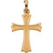 14K Yellow Gold Cross Pendant