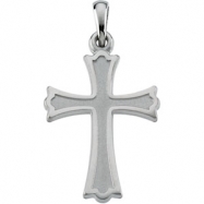 Picture of 14K White Gold Cross Pendant
