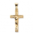 14K Yellow Gold Crucifix Pendant