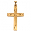 14K Yellow Gold Cross Pendant