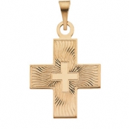 Picture of 14K Yellow Gold Greek Cross Pendant