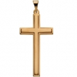 14K Yellow Gold Cross Pendant