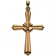 14K Yellow Gold Cross Pendant