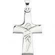 14K Yellow Gold Crucifix Pendant