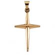 14K Yellow Gold Cross Pendant