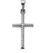 Picture of 14K White Gold Cross Pendant
