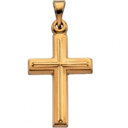 Picture of 14K Yellow Gold Cross Pendant