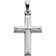 Picture of 14K White Gold Cross Pendant