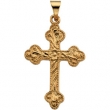 14K Yellow Gold Cross Pendant