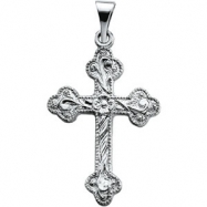Picture of 14K White Gold Cross Pendant