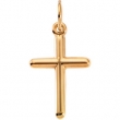 14K Yellow Gold Cross Pendant
