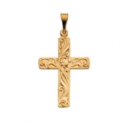 Picture of 14K Yellow Gold Cross Pendant