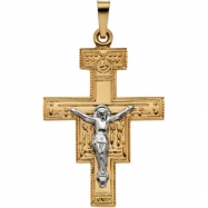 Picture of 14K Yellow Gold San Damiano Cross Pendant