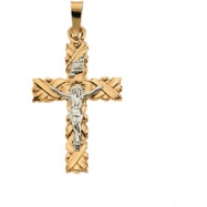 Picture of 14K Yellow Gold Crucifix Pendant