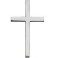 Picture of 14K White Gold 25.75x15.75 Cross Pendant