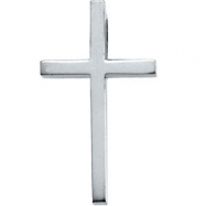 Picture of 14K White Gold 21.75x12.5 Cross Pendant