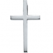 14K White Gold 21.75x12.5 Cross Pendant