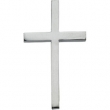 14K White Gold 29.5x18.25 Cross Pendant