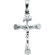 Picture of 14K White Gold 24.0x16.0 Crucifix Pendant