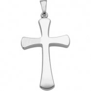 Picture of 14K White 28.5X19.0 Cross Pendant