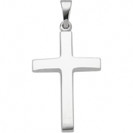 Picture of 14K White Gold 24.25x16 Cross Pendant