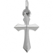 Picture of 14K White Gold 12.50 X 7.00 Cross Pendant