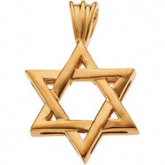 Picture of 14K White Gold Star Of David Pendant