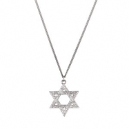 Picture of Sterling Silver 25.25x22.75 Star Of David Pendant