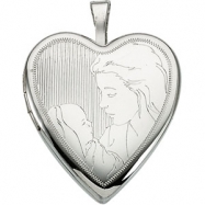 Picture of 14K Yellow Gold Child And Mother Locket