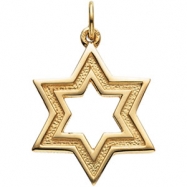 Picture of 14K Yellow Gold Star Of David