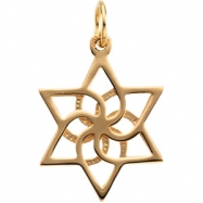 Picture of 14K Yellow Gold Star Of David