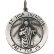 Sterling Silver 25.00 MM St. Jude Thaddeus Medal