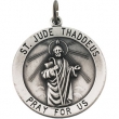 Sterling Silver 25.00 MM St. Jude Thaddeus Medal