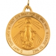 14K Yellow 29.00 MM Miraculous Medal