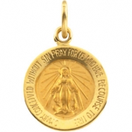 Picture of 14K Yellow 12.00 MM Miraculous Medal