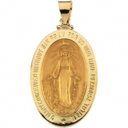 Picture of 18K Yellow 29.00X20.00 MM Miraculous Medal