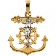 Picture of 14K White Gold Mariners Cross Pendant