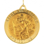Picture of 14K Yellow 33.00 MM St. Christopher Medal