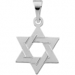 14K Yellow Gold Star Of David Pendant