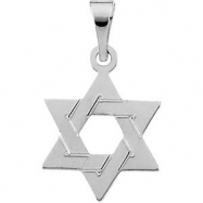 Picture of 14K White Gold Star Of David Pendant