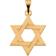 Picture of 14K Yellow Gold Star Of David Pendant