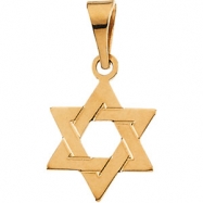 Picture of 14K Yellow Gold Star Of David Pendant
